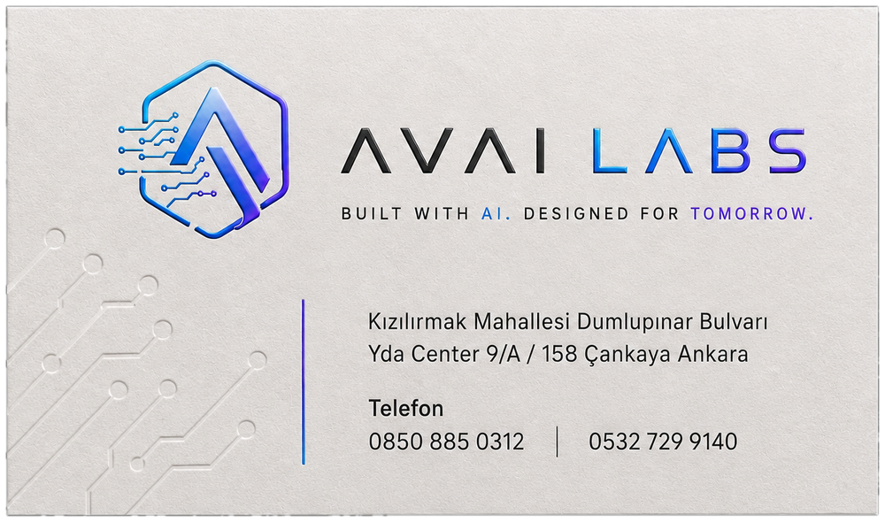 AVAI LABS kartvizit